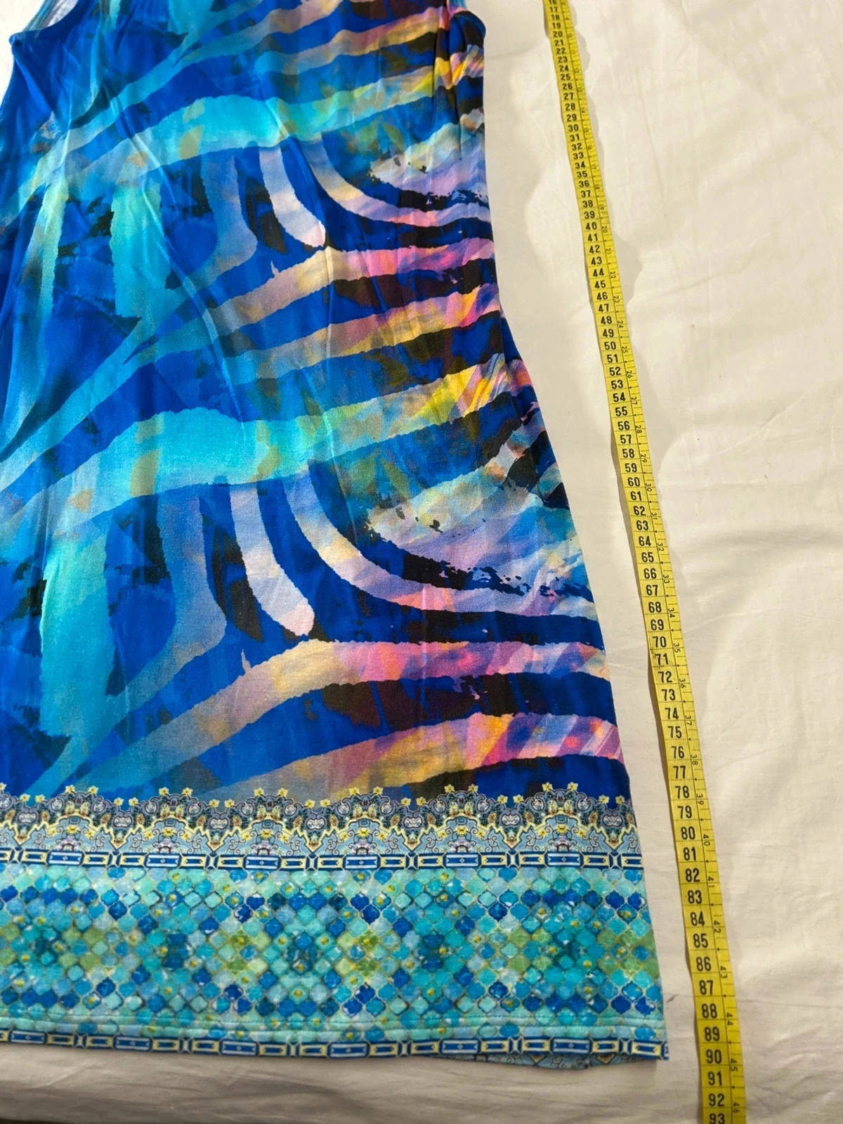 Vestido de verano azul multicolor furstenberg – photo 4